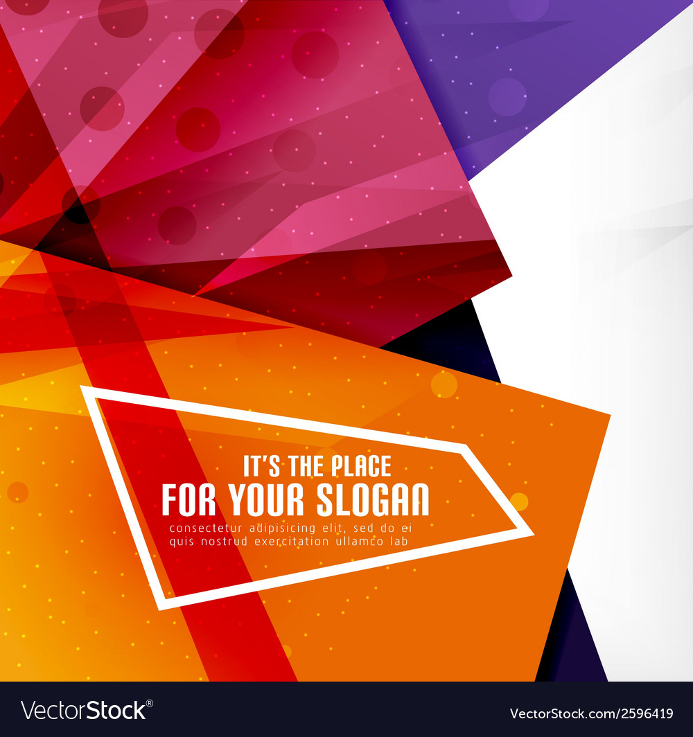 Modern 3d glossy overlapping triangles