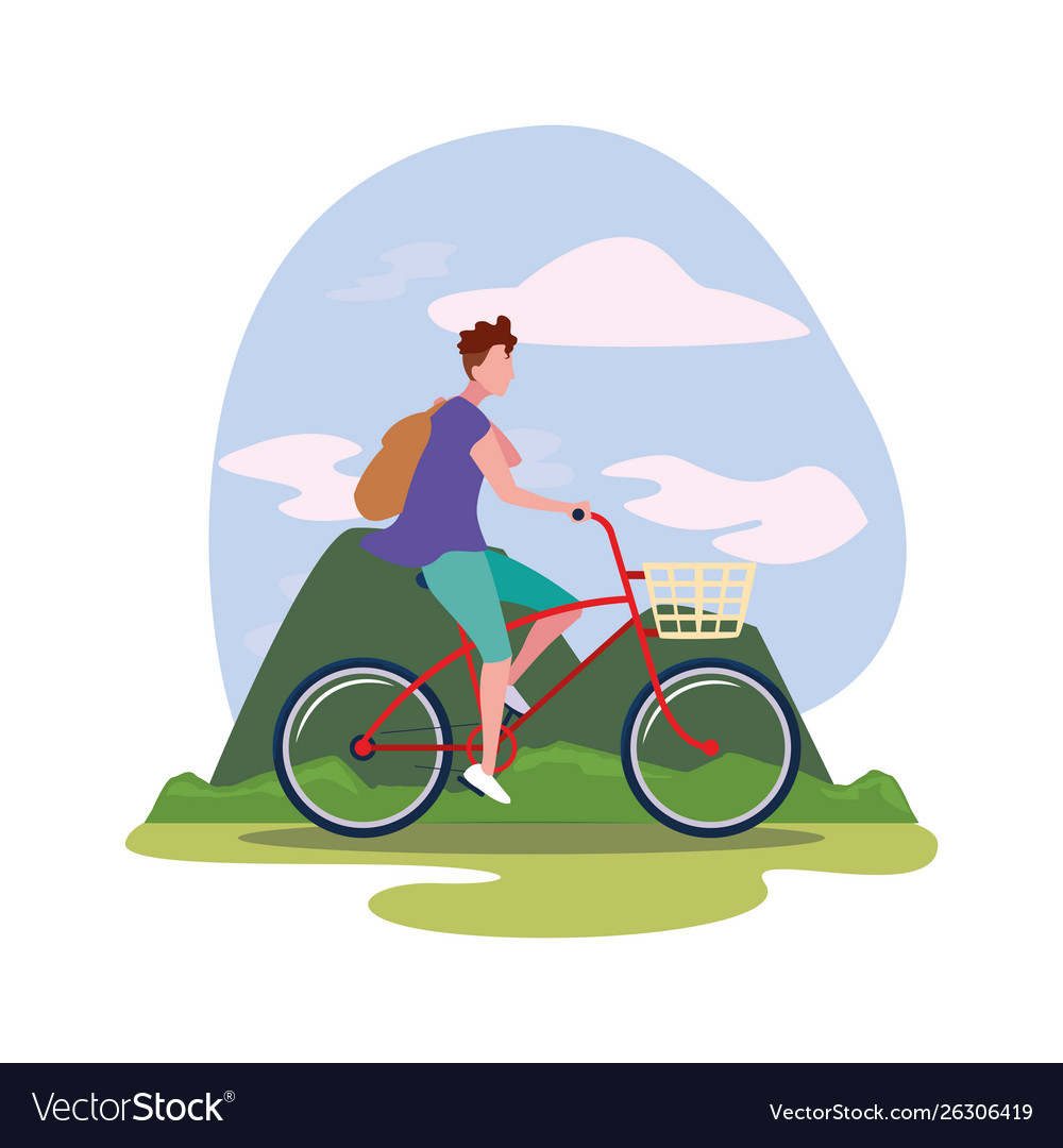 Menschen die Fahrrad Aktivität Bild