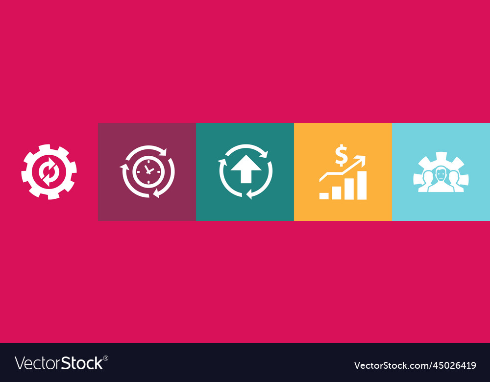 Productivity Icon Set - Workflow