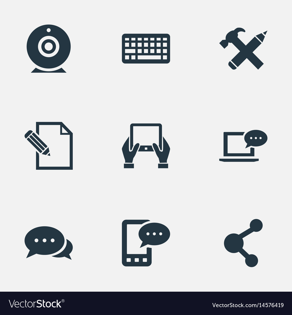 Set of simple user icons