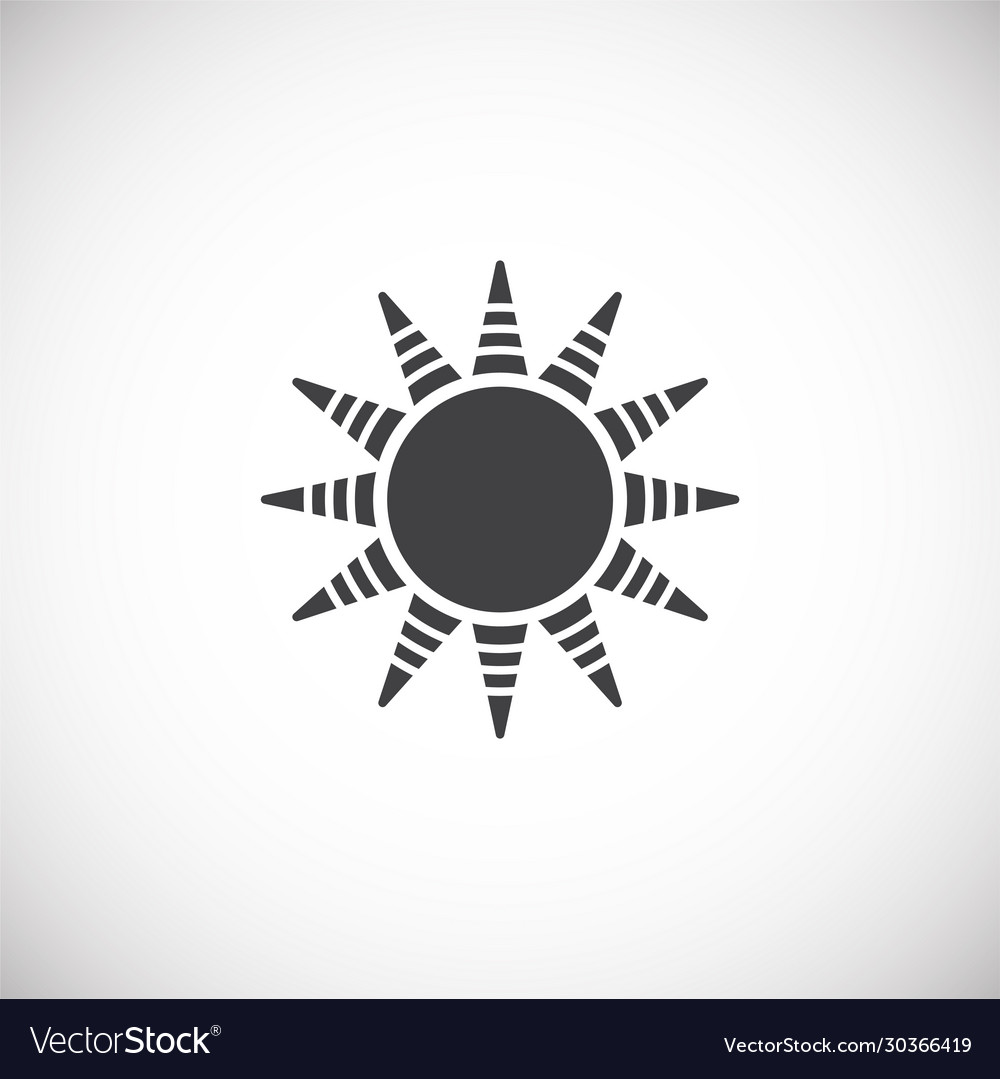 Sun related icon on background for graphic and web Vector Image Sun related icon on background for graphic and web