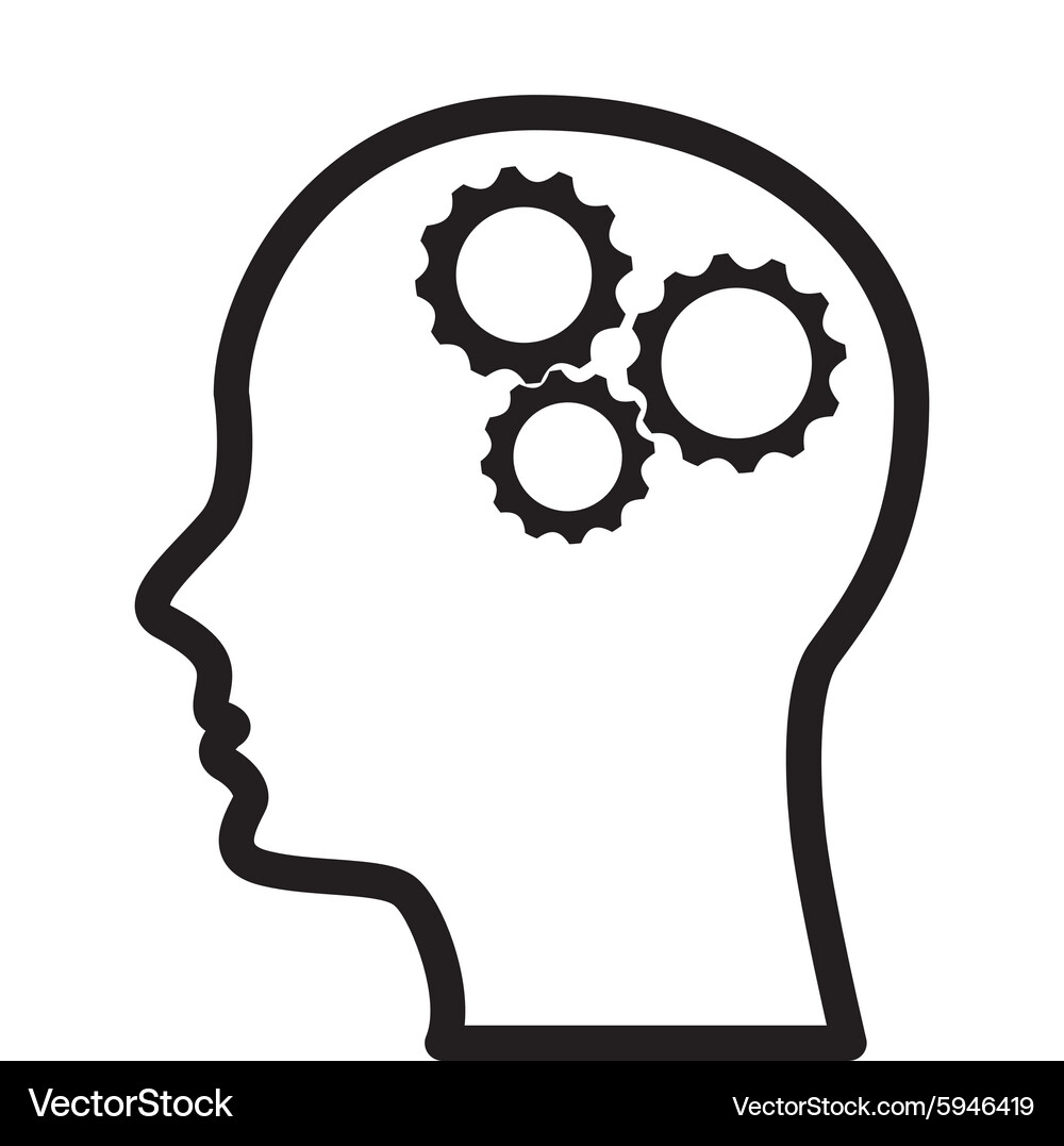 Think concept Royalty Free Vector Image - VectorStock