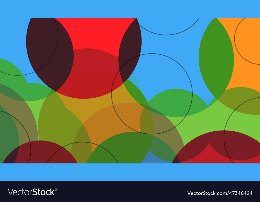 Abstract circle shape and lines colorful vector image Abstract circle shape and lines colorful