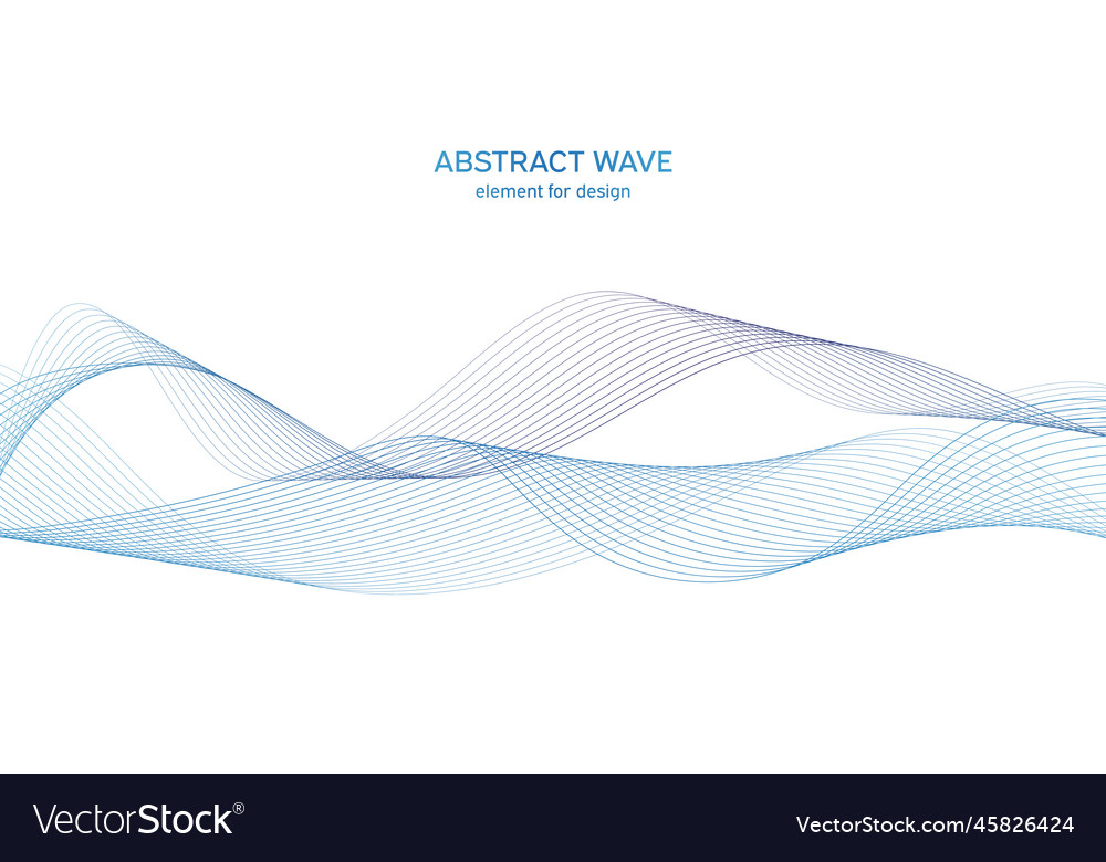 Abstraktes buntes Wellenelement für Design Vector Image Abstraktes buntes Wellenelement für Design