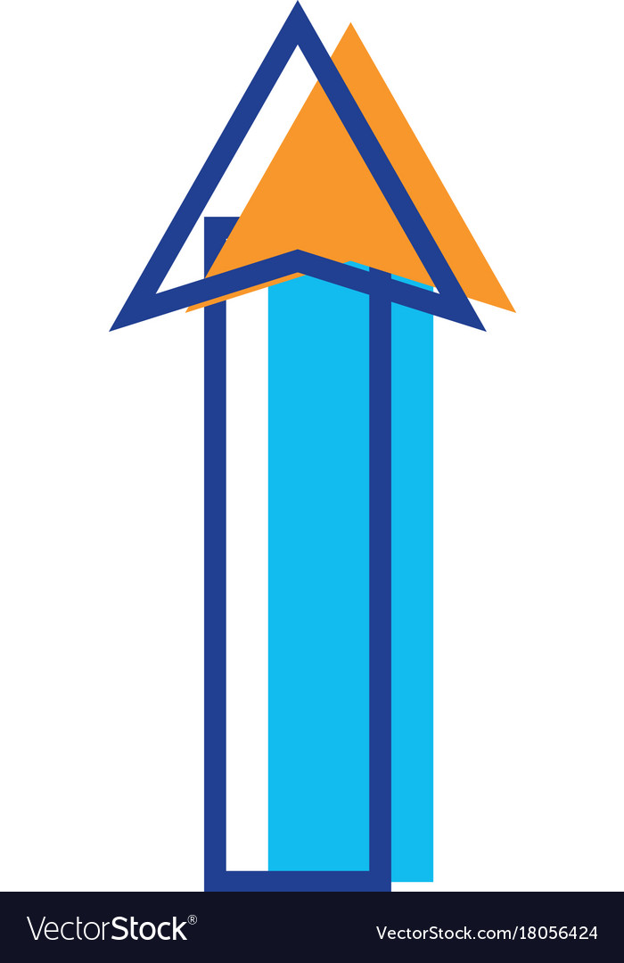 Color web arrow up load icon