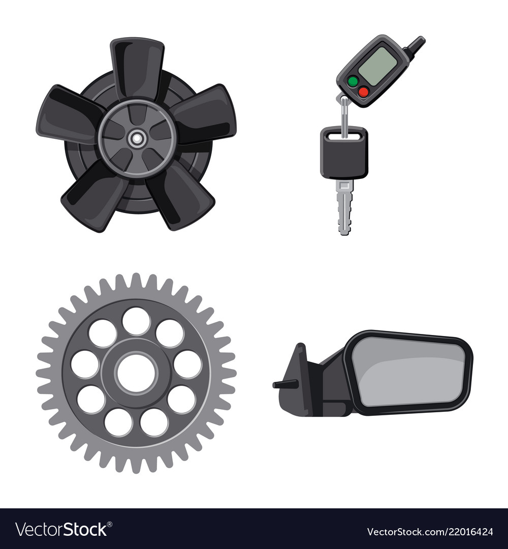 Isolated object of auto and part icon set vector image Isolated object of auto and part icon set