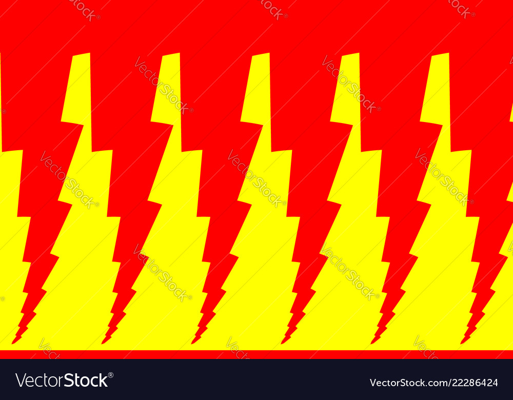 Lightning bolt - abstract geometric pattern vector image Lightning bolt - abstract geometric pattern