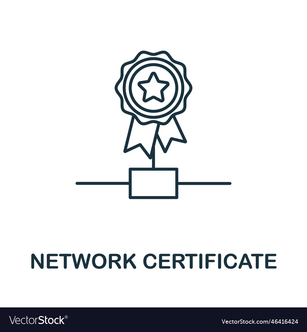 Monitoring line icon simple element from internet Vector Image Monitoring line icon simple element from internet