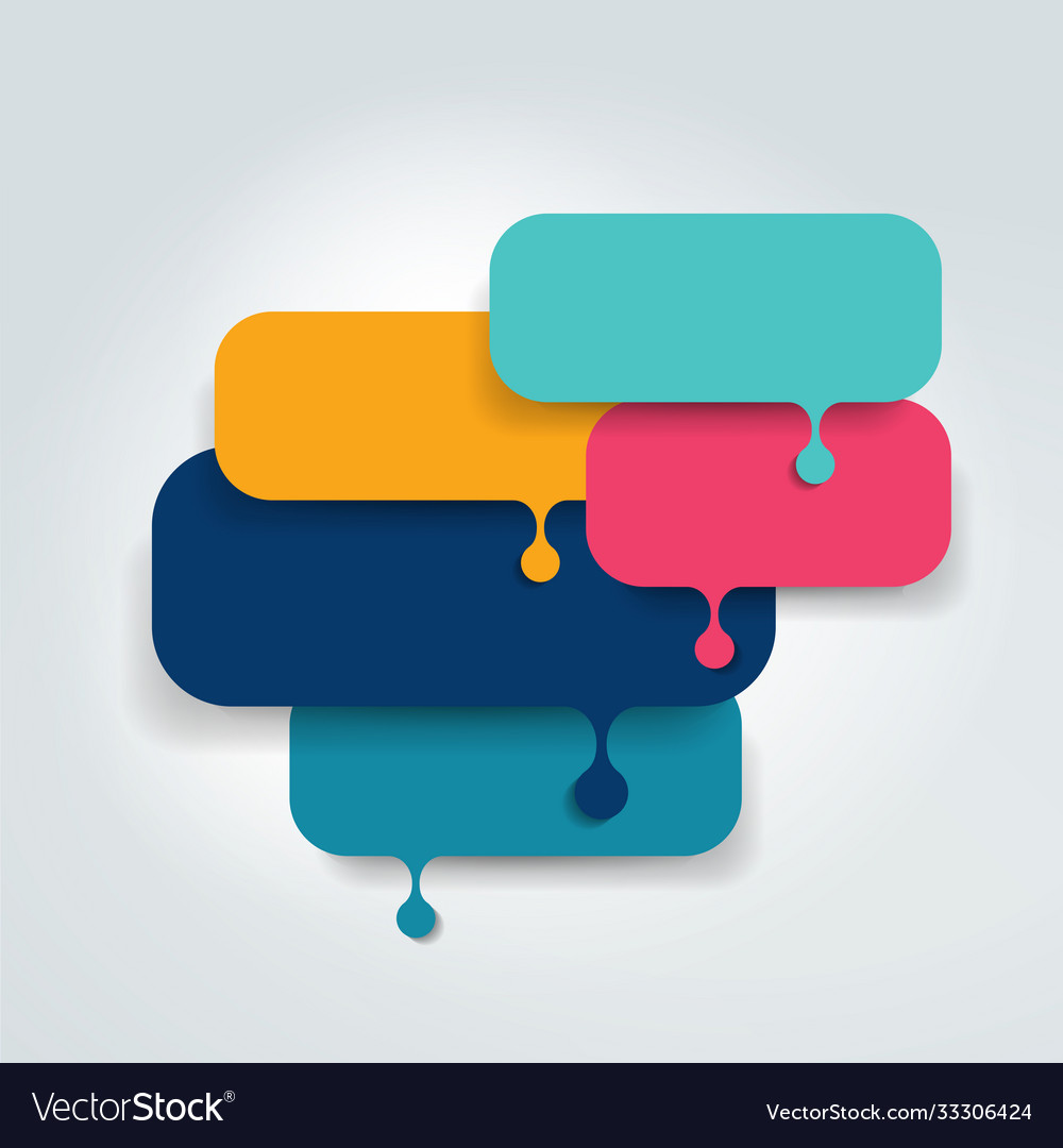 Speech bubble template scheme infographic element Vector Image Speech bubble template scheme infographic element