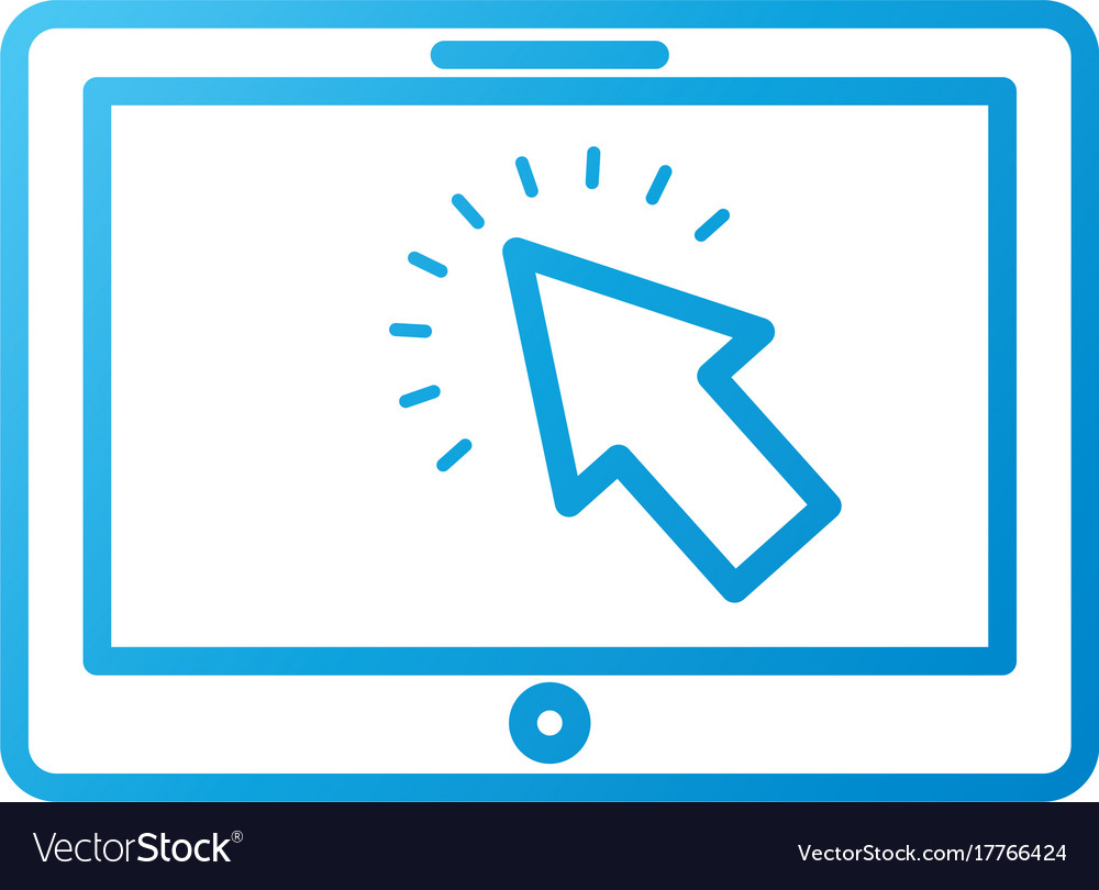 Tablet with cursor button digital technology