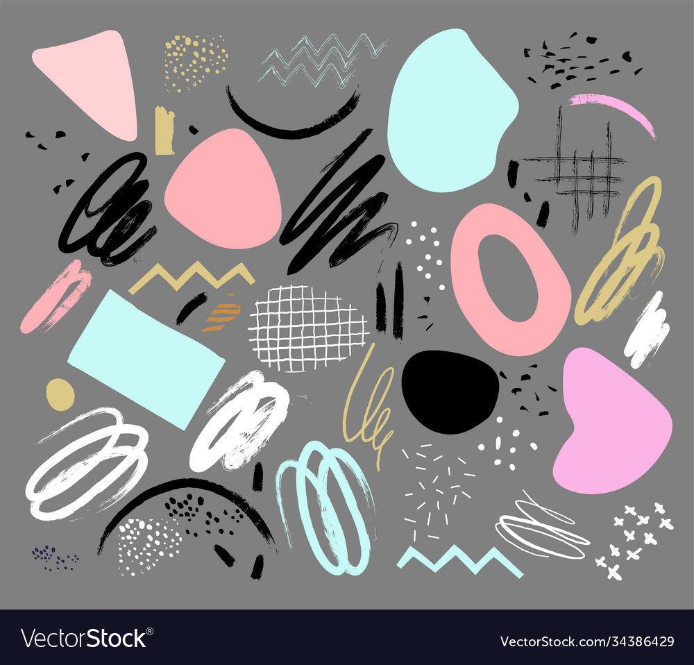 A set elements for design scrapbooking vector image A set elements for design scrapbooking