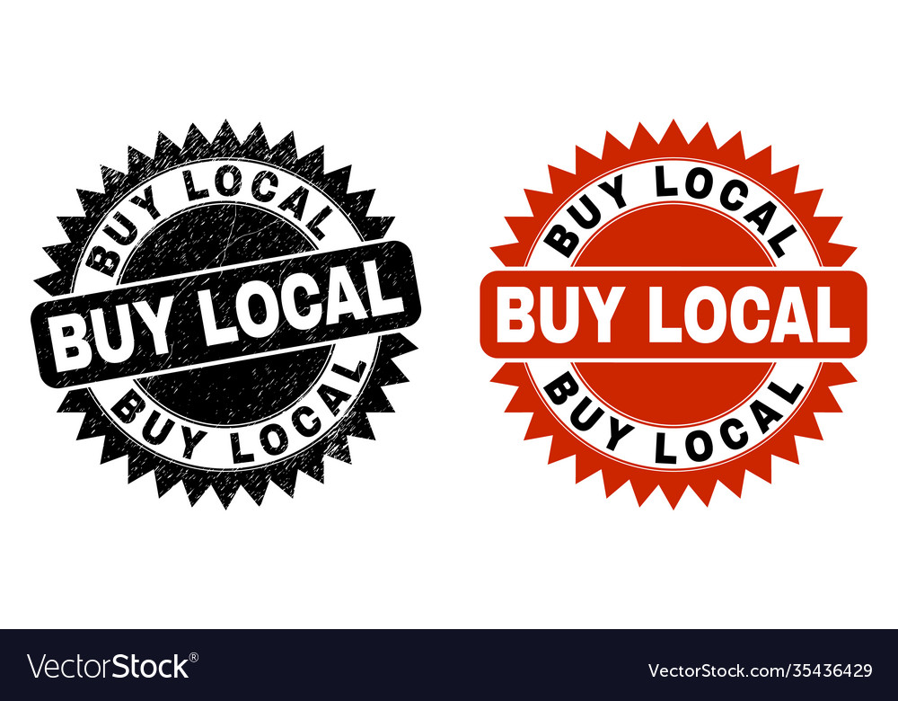 Buy local black rosette watermark with grunged