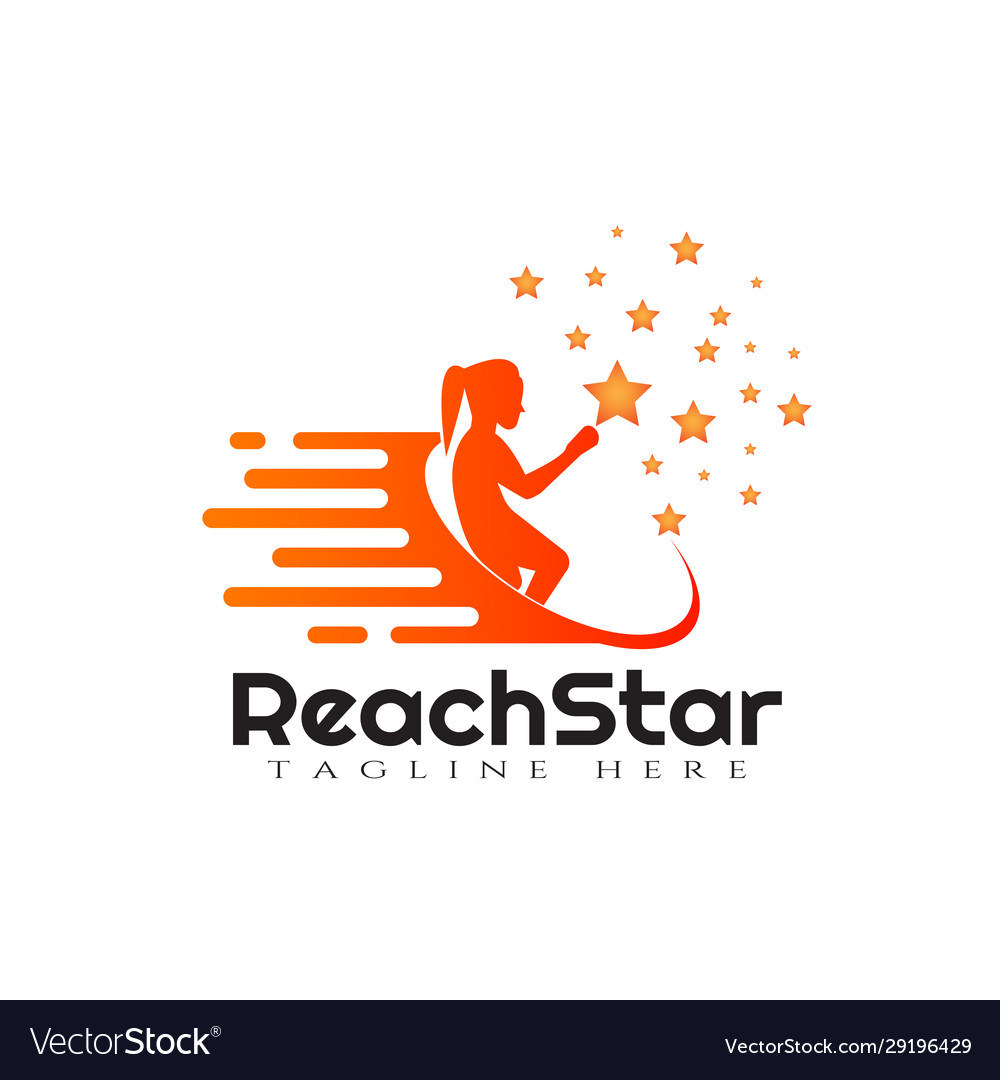 Children reach star logo designdream kids