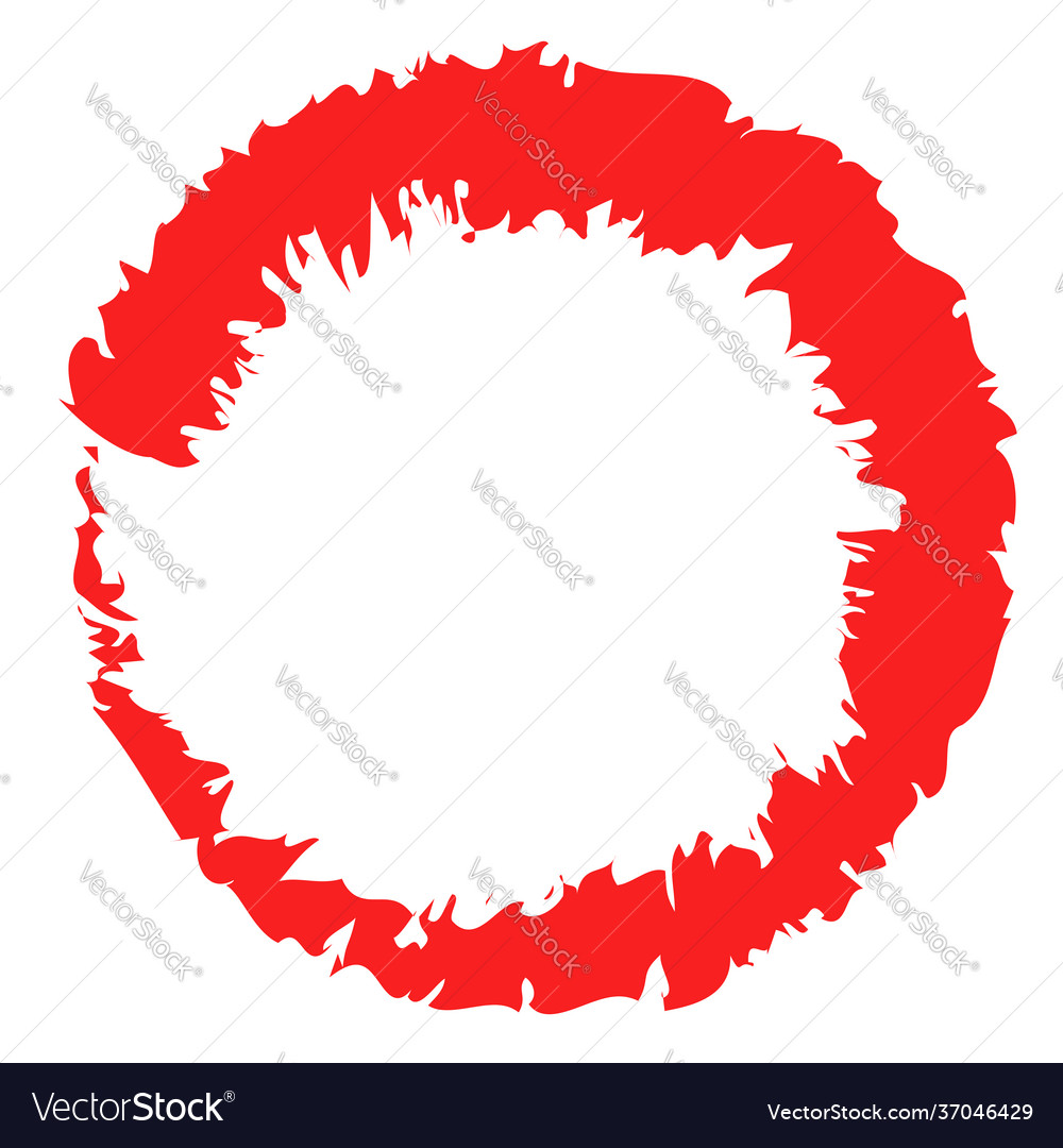 Grungy circle blob blotch vector image Grungy circle blob blotch
