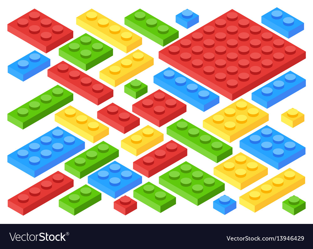 Isometric Building Blocks Set
