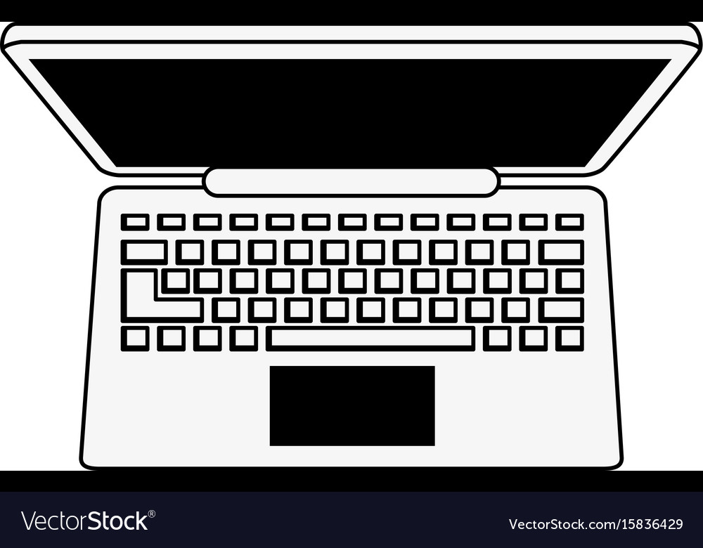 Laptop computer topview icon image