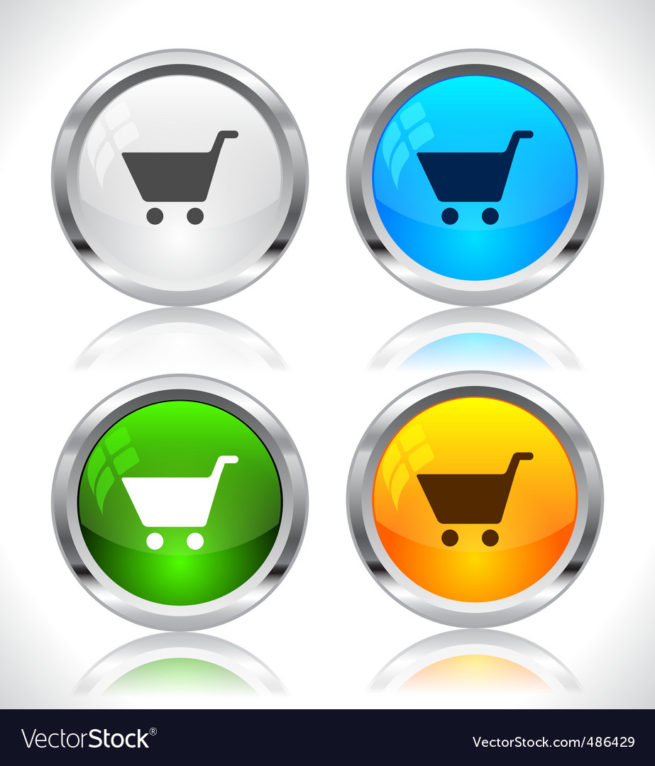 Metallic Web Buttons - Glossy Effect