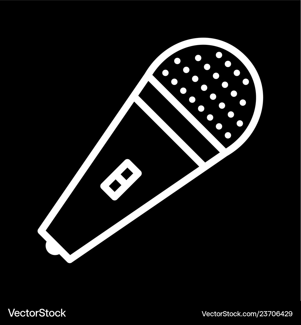 Mic icon Royalty Free Vector Image - VectorStock
