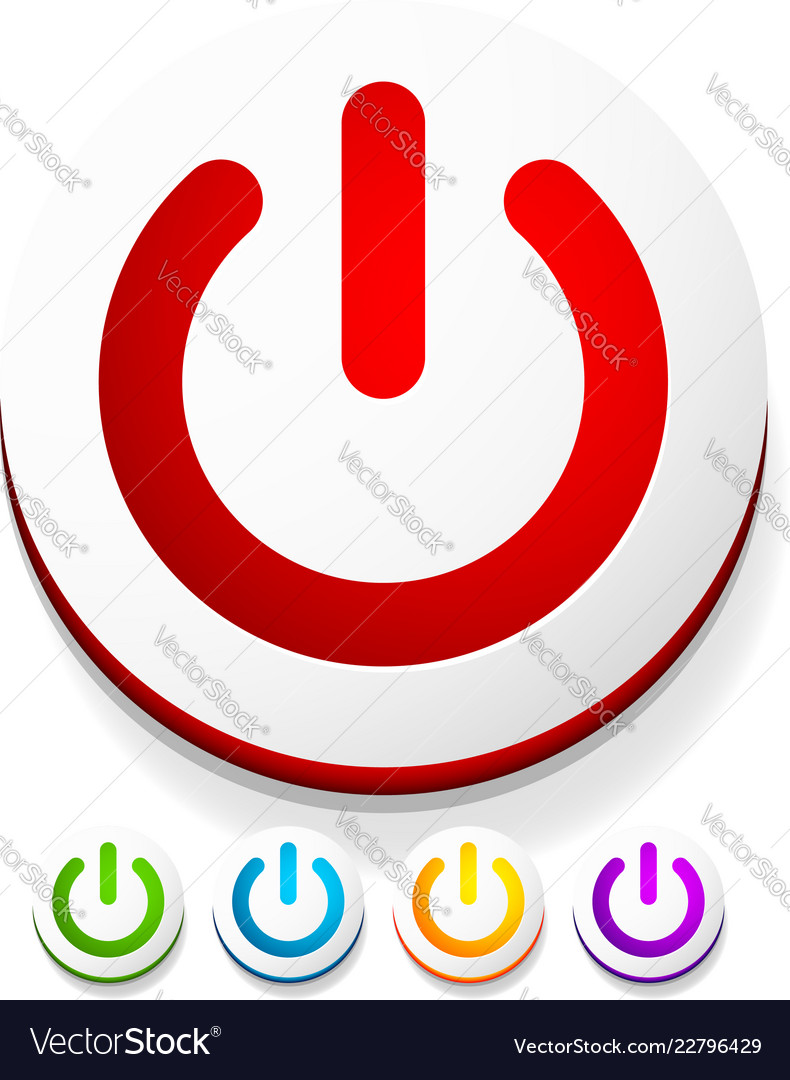 Power button symbol graphics eps10 vector image Power button symbol graphics eps10