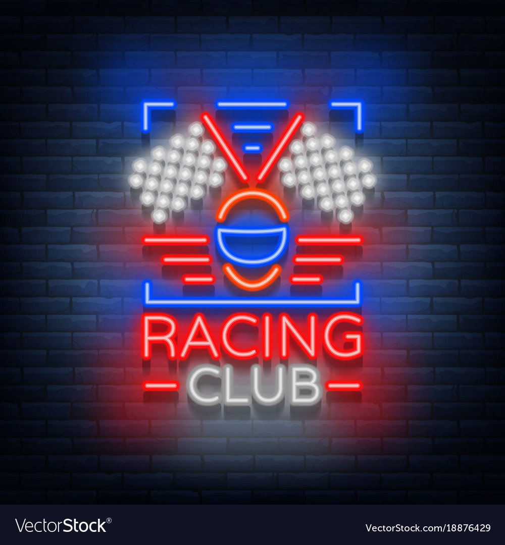 racing neon signs