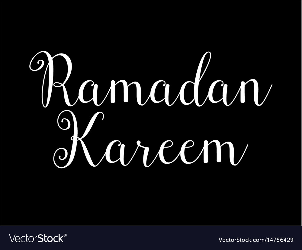 Ramadan kareem text design