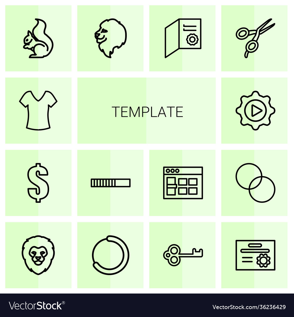 Template icons