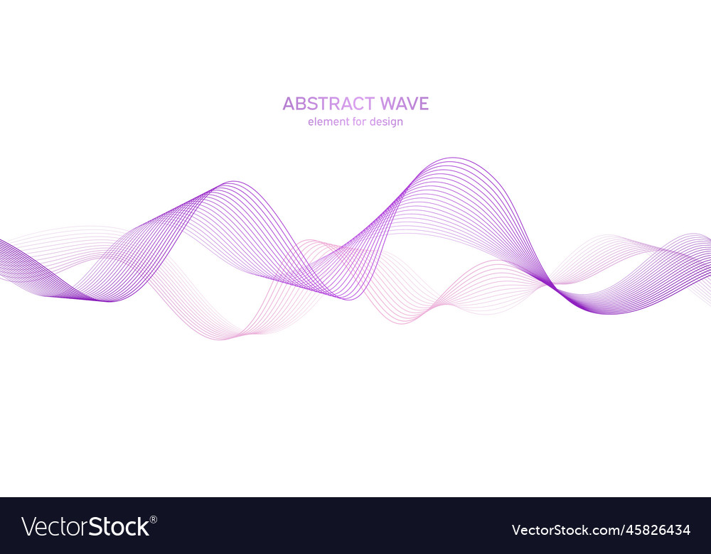 Abstract colorful wave element for design vector image Abstract colorful wave element for design