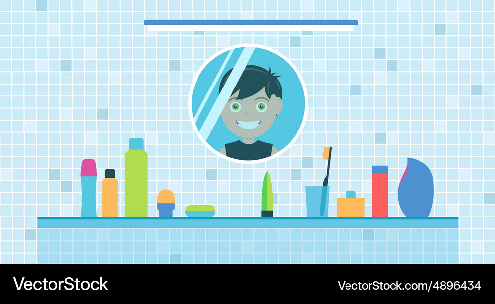 Bathroom Set Royalty Free Vector Image - VectorStock