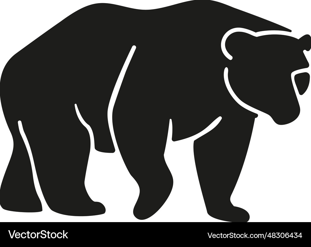 Big bear icon Royalty Free Vector Image - VectorStock