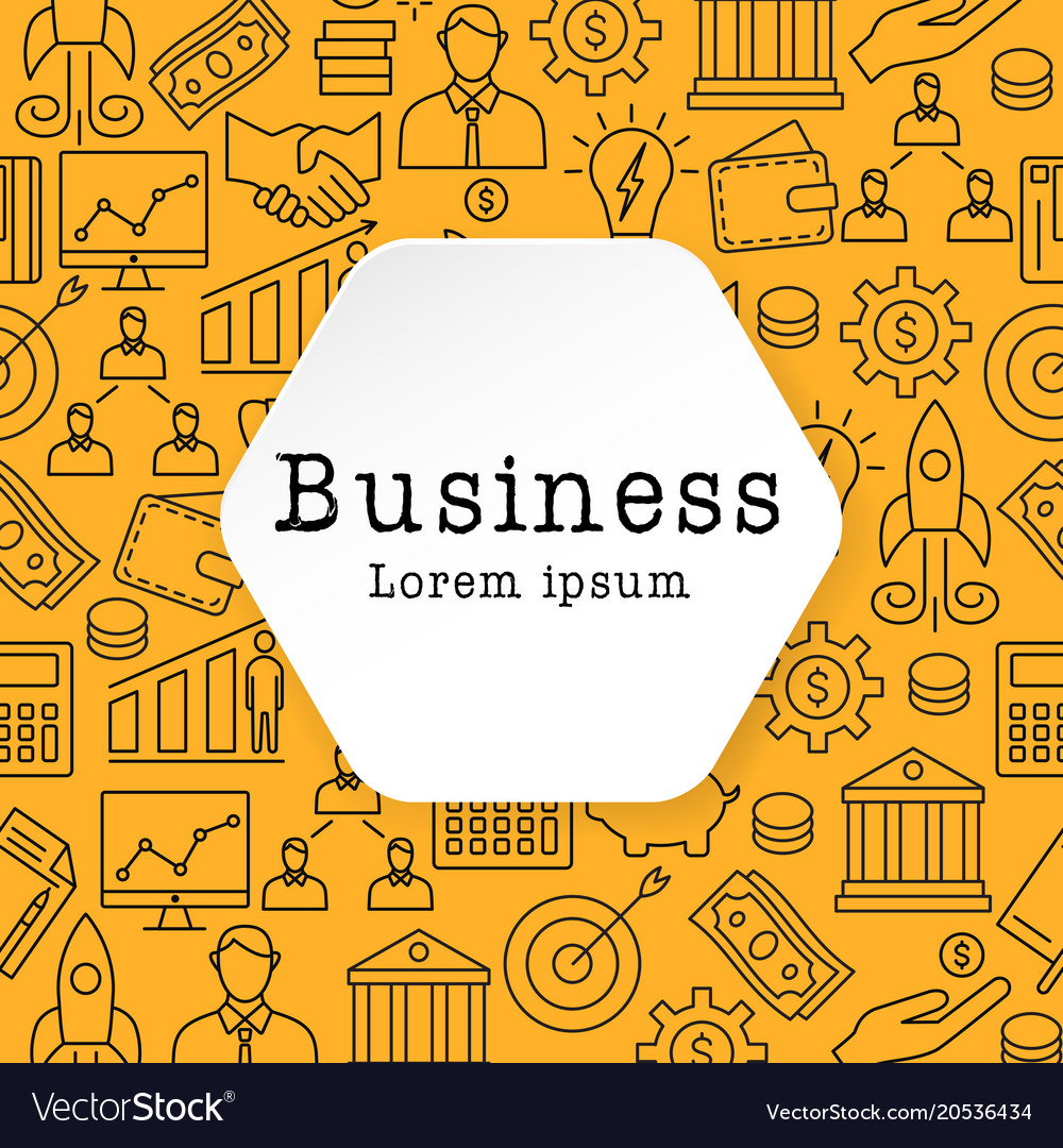 Business flat icons set
