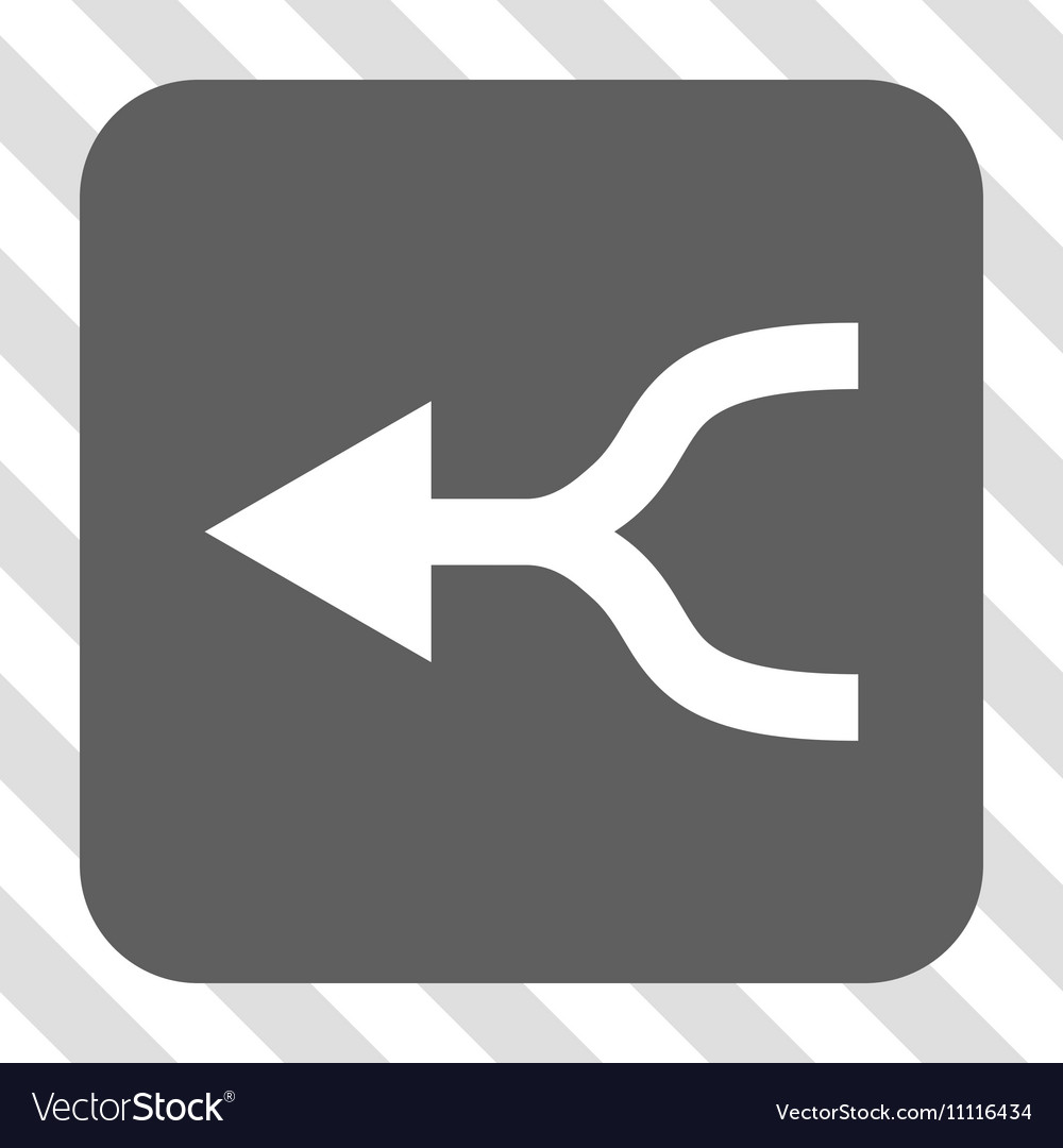 Combine arrow left rounded square button