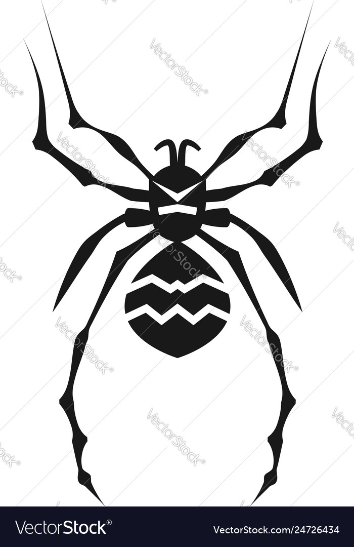 Danger Spider Icon Simple Style Royalty Free Vector Image