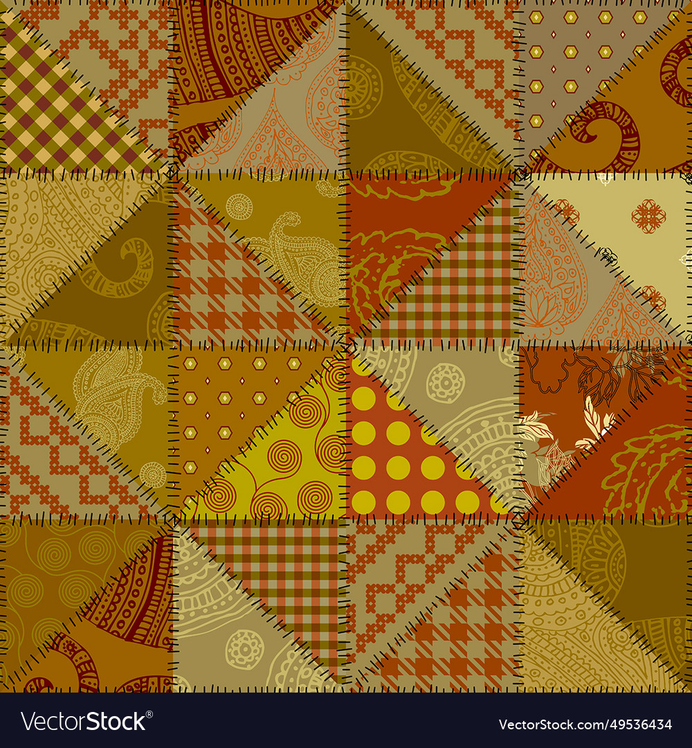 Geometric abstract pattern intersection patchwork vector image Geometric abstract pattern intersection patchwork