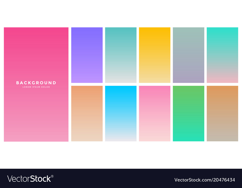 Gradient Color Palettes - Mobile UI