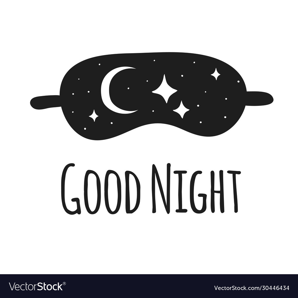 Hand drawn objects about sleep routines and text Vector Image Hand drawn objects about sleep routines and text