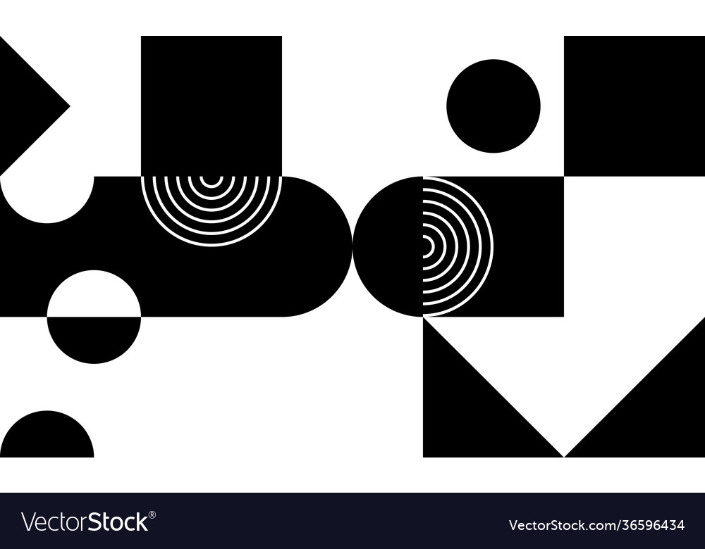 Monochrome abstract pattern design vector image Monochrome abstract pattern design