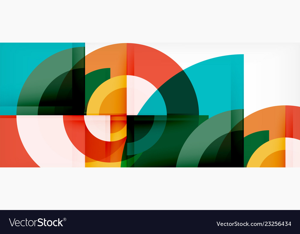 Multicolored round shapes abstract background vector image Multicolored round shapes abstract background