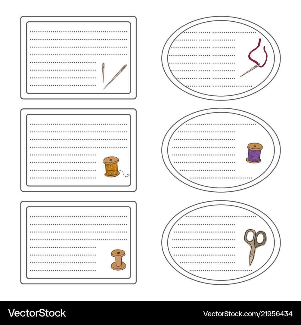 Sewing accessories Royalty Free Vector Image - VectorStock