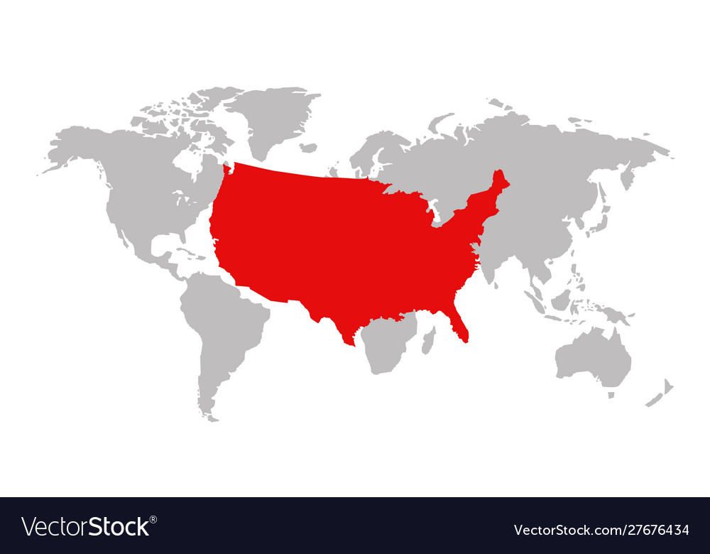 Usa map Royalty Free Vector Image - VectorStock