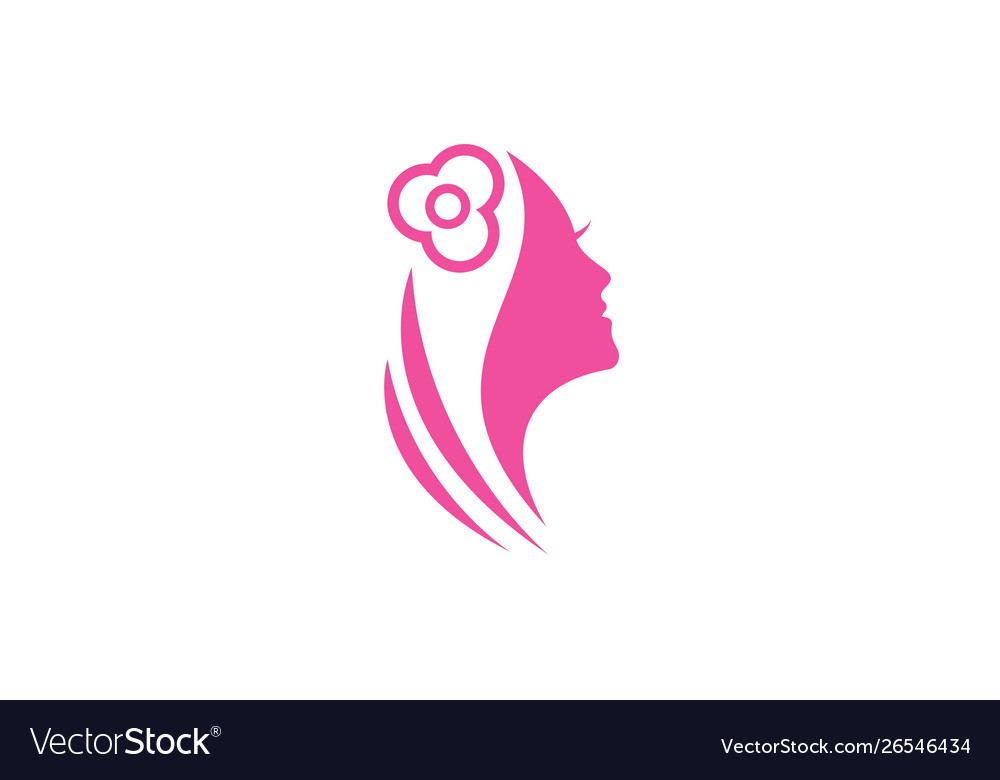 Women face silhouette Royalty Free Vector Image