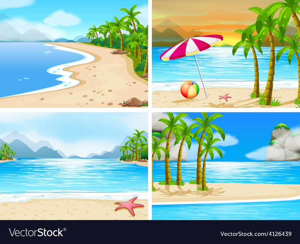 Beach Royalty Free Vector Image - VectorStock