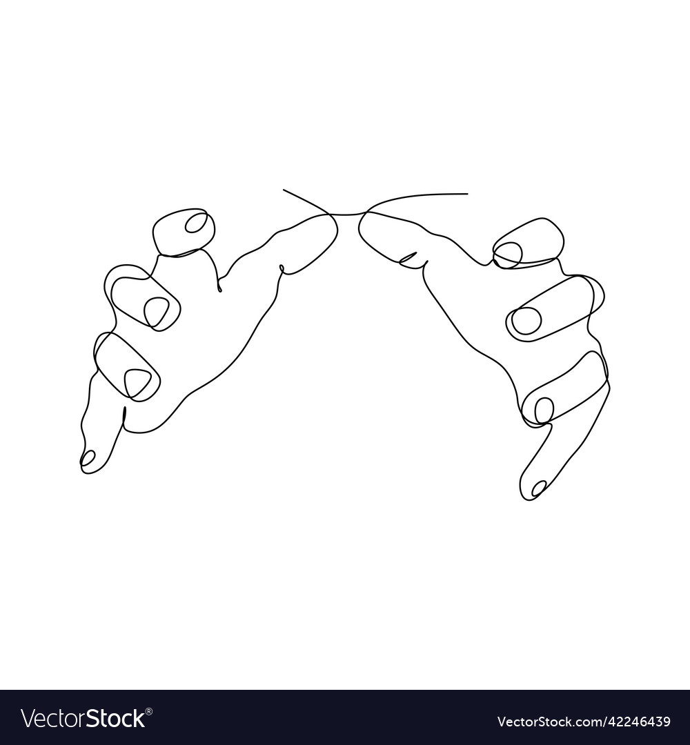 Continuous line draw design sign and symbol vector image Continuous line draw design sign and symbol