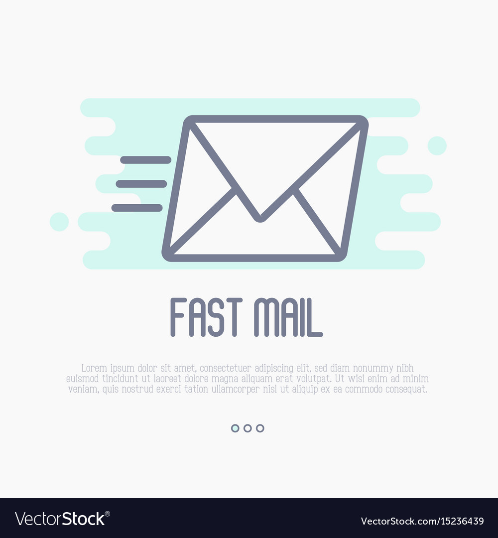 Fast mail or e-mail symbol