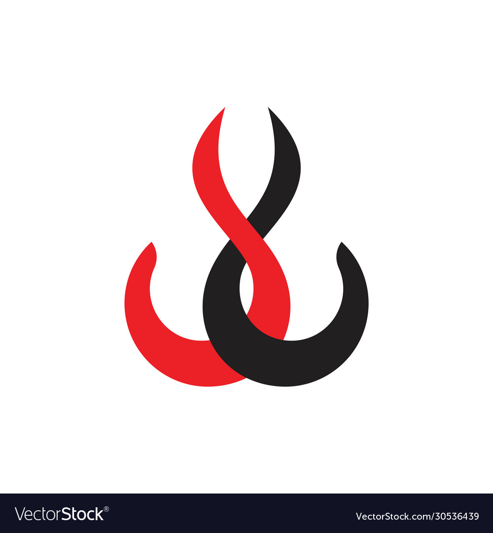 Linked curves object logo