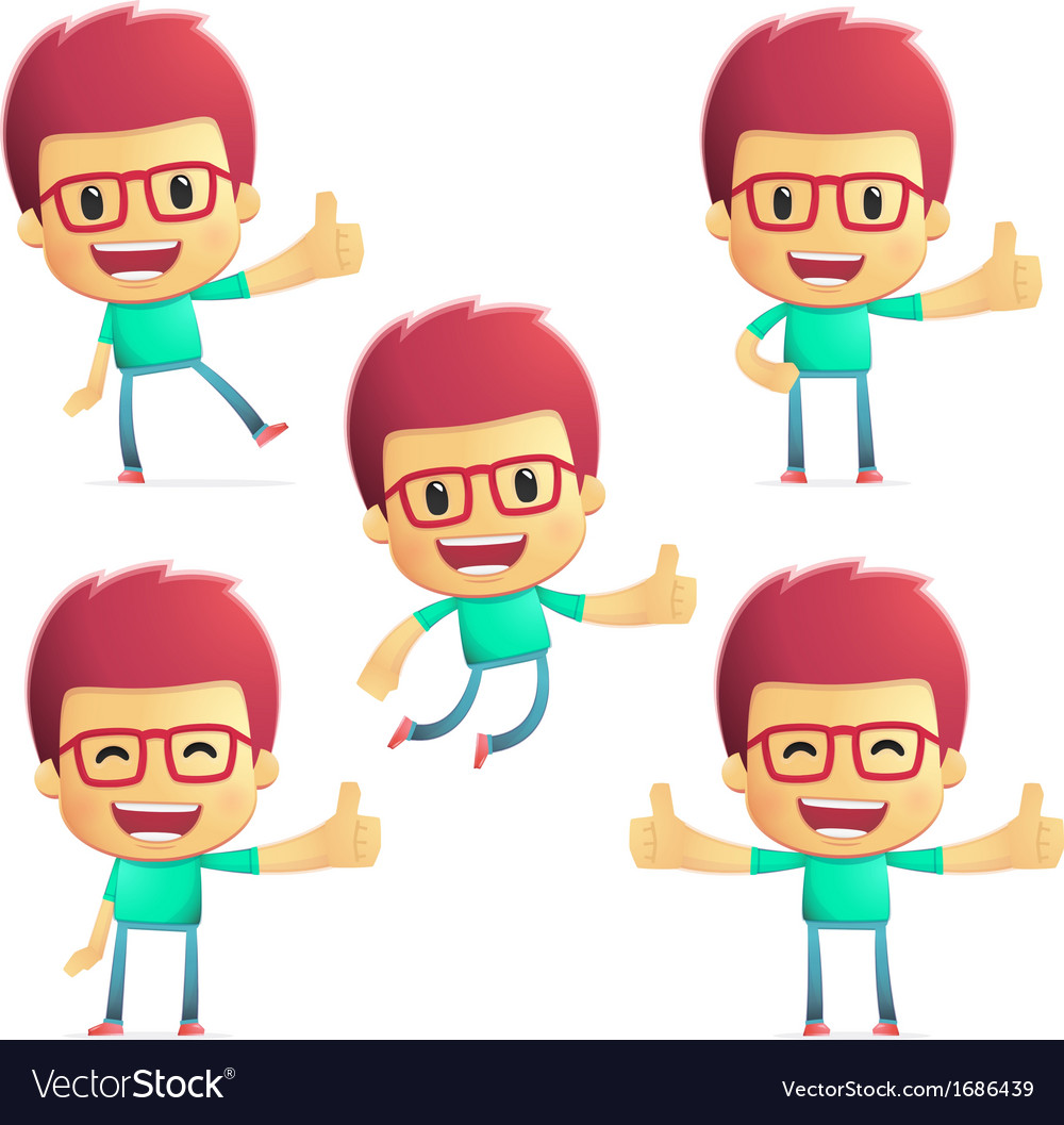 Man in Various Poses