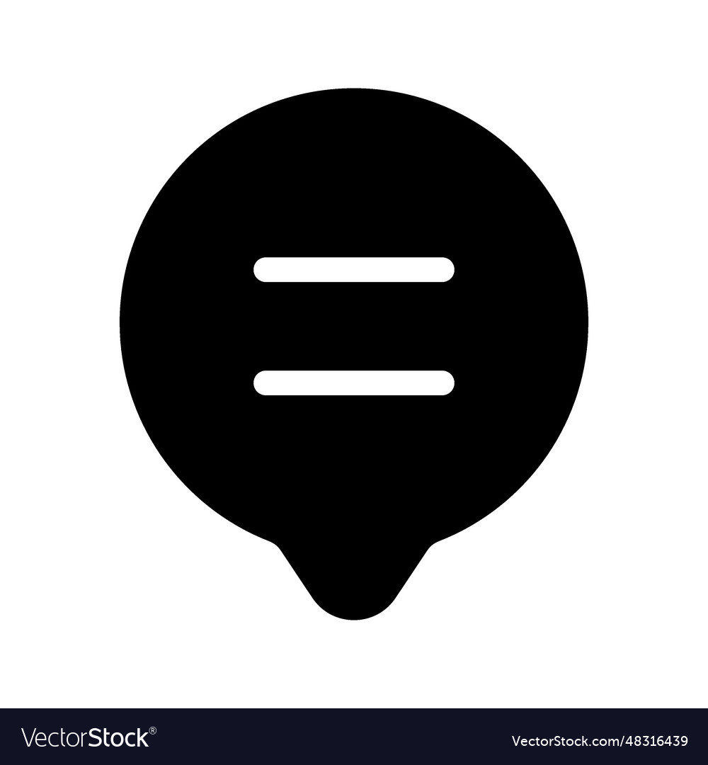 Message bubble icon vector image Message bubble icon