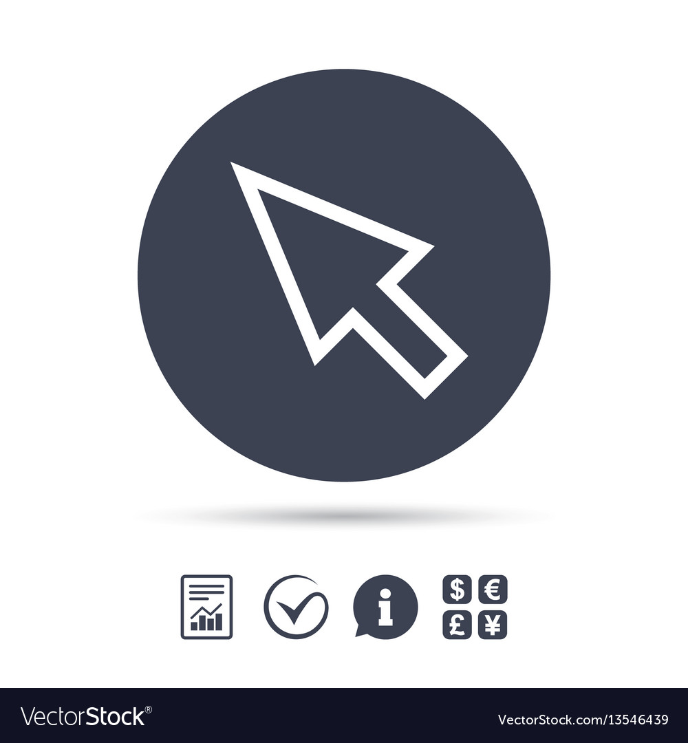 Mouse cursor sign icon pointer symbol