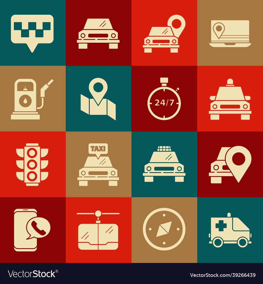 Set ambulance and emergency car map pointer