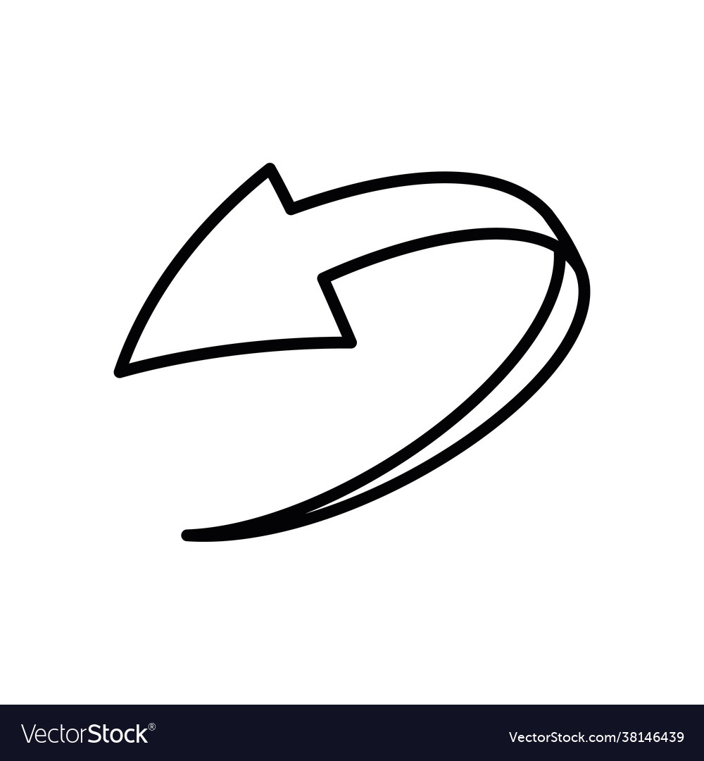 Simple loop circle arrow icon vector image Simple loop circle arrow icon