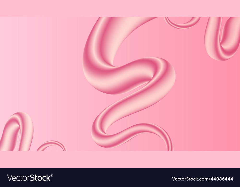 3d design with smooth gradient shapes vector image 3d design with smooth gradient shapes